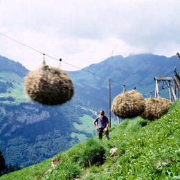 Arnold Odermatt: Seilbahn Grunggis-Hütti. Wolfenschiessen, 1993. (c) Urs Odermatt, Windisch.